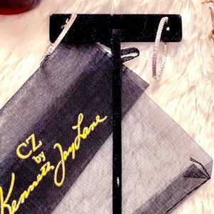 Beautiful Kenneth Jay Lane Hoop Earrings, NWT